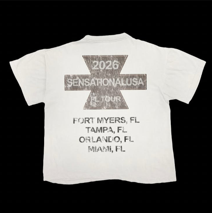 WHITE SUSA TOUR TEE